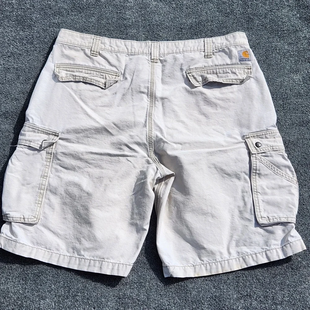 Carhartt Mens Relaxed Fit Cargo Shorts Utility Canvas Workwear Sz 40 100277 232